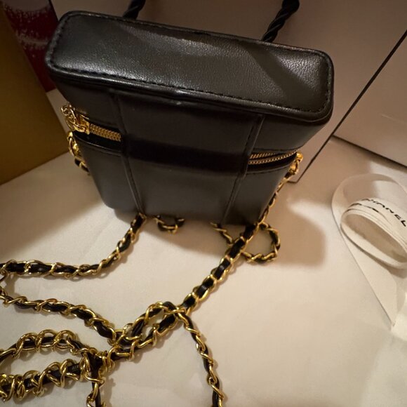 Chanel Black Mini Bag with Gold Chain 21 inch drop - Picture 11 of 16